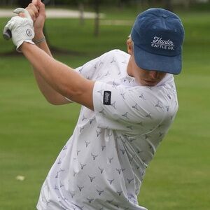 White Patterned Polo Shirt